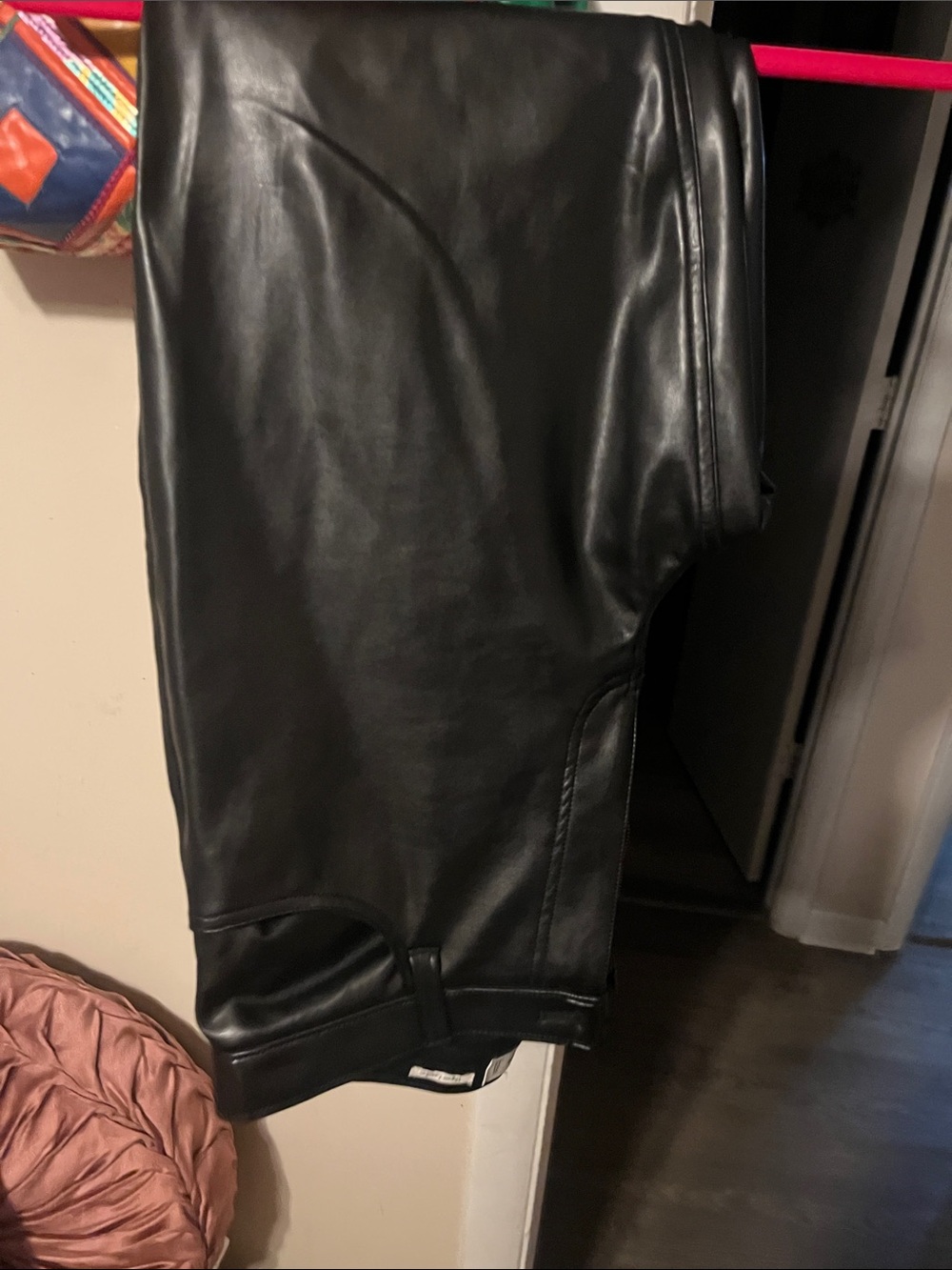 Abercrombie & Fitch Black Faux Leather Pants